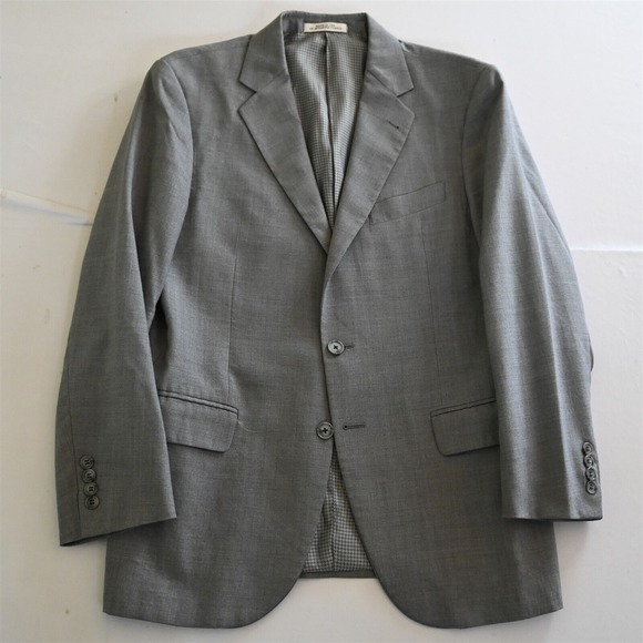 Joseph Abboud 40R Gray Freedom Millennial USA Made Blazer Suit Jacket Sport Coat - Picture 13 of 16